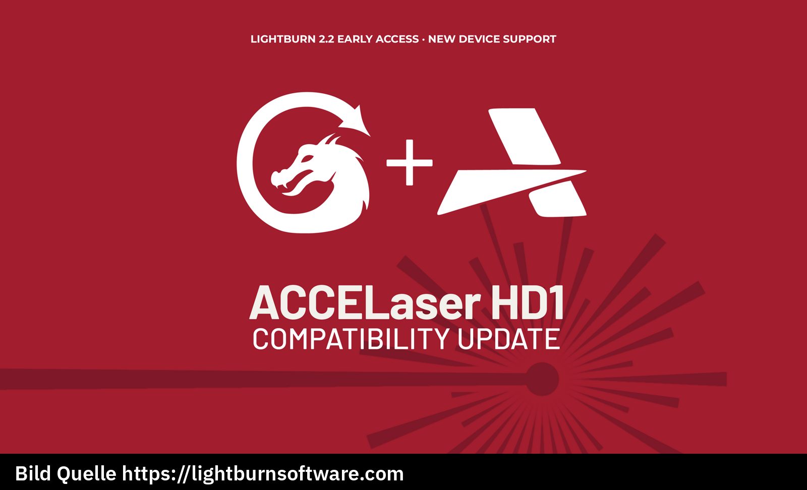 LightBurn 2.2 soll ACCELaser-HD1-Serie mit Gantry- und Galvo-Bewegung vollständig unterstützen